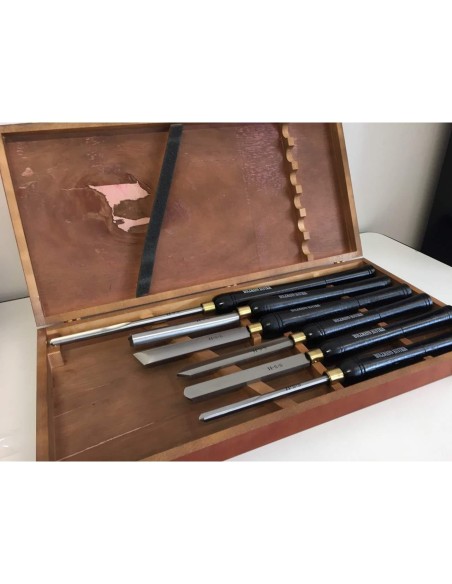 3 - Jeu d'outils ciseaux de tournage pour tour à bois&nbsp;Holzmann h6tlg
