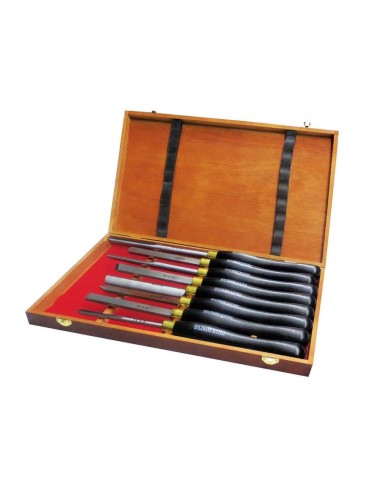 JEU 8 PCS GOUGES HSS CISEAUX DE TOURNAGE POUR BOIS TOUR HOLZMANN H8TLGN