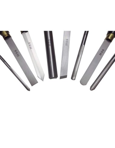 JEU 8 PCS GOUGES HSS CISEAUX DE TOURNAGE POUR BOIS TOUR HOLZMANN H8TLGN