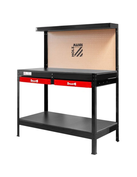 1 - Etabli d'atelier banc travail avec panneau outils et tiroir Holzmann wt06
