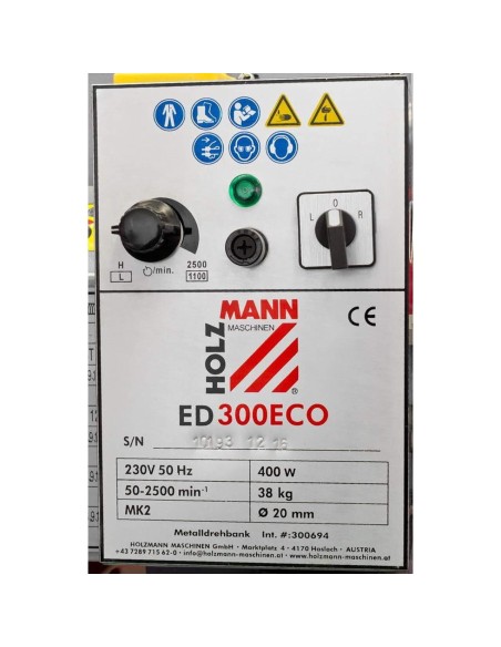 5 - Tour a metaux d'etabil avec variateur Holzmann ed300eco + 9 outils 9tlg10