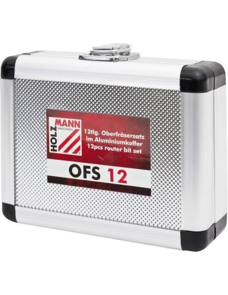 2 - Fraises profile 8 mm defonceuse bois coffret 12 pieces Holzmann ofs12