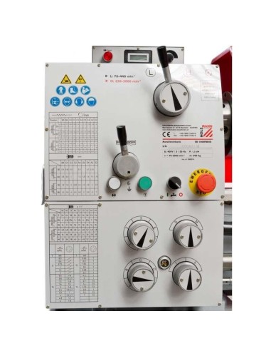 3 - Tour à métaux d'étabil professionel avec banc 400v Holzmann ed1000g