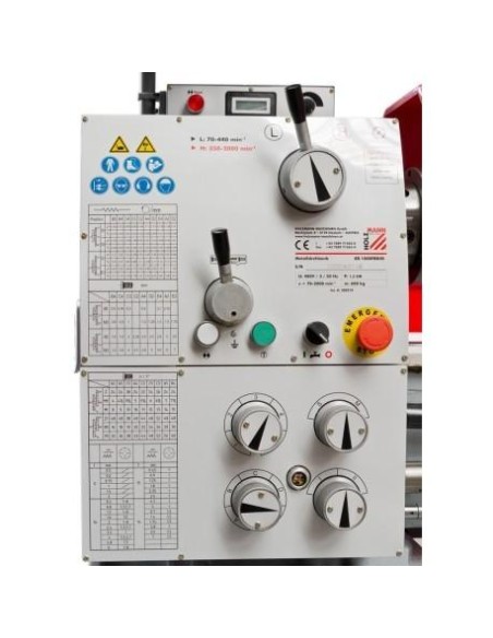 4 - Tour à métaux d'étabil avec banc 400v Holzmann ed1000gdig