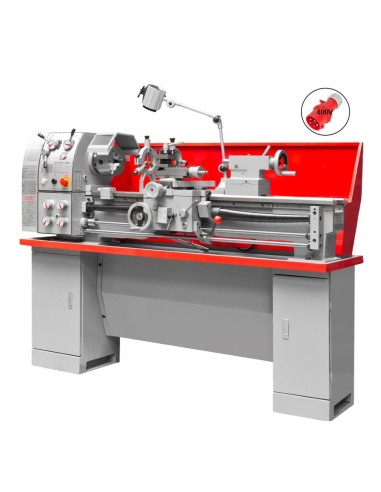 1 - Tour à métaux d'étabil professionel avec banc 400v Holzmann ed1000n