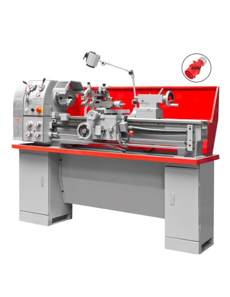 1 - Tour à métaux d'étabil professionel avec banc 400v Holzmann ed1000n