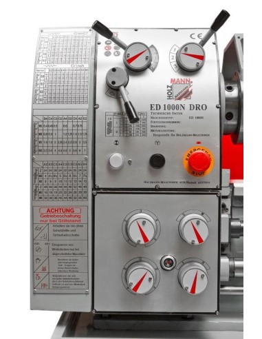 3 - Tour à métaux d'étabil professionel avec banc 400v Holzmann ed1000n