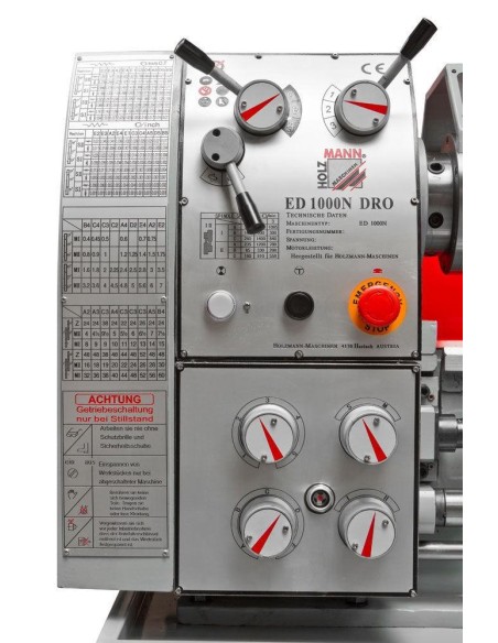 3 - Tour à métaux d'étabil professionel avec banc 400v Holzmann ed1000n