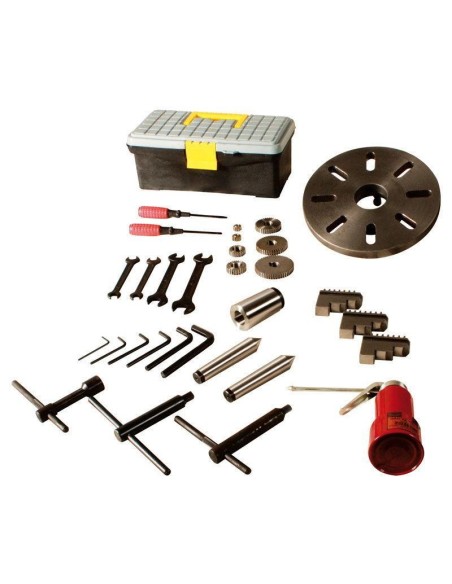 4 - Tour à métaux d'étabil professionel avec banc 400v Holzmann ed1000n