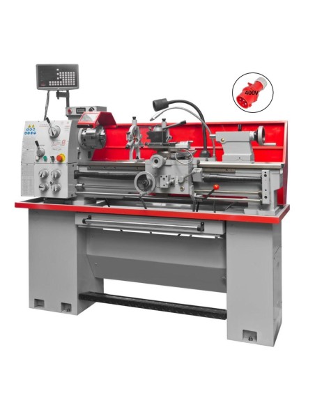 1 - Tour à métaux d'étabil professionel avec banc 400v Holzmann ed1000fbdig