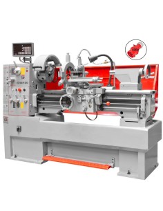 1 - Tour a metaux d'etabil professionel avec banc 400v Holzmann ed1000pidig