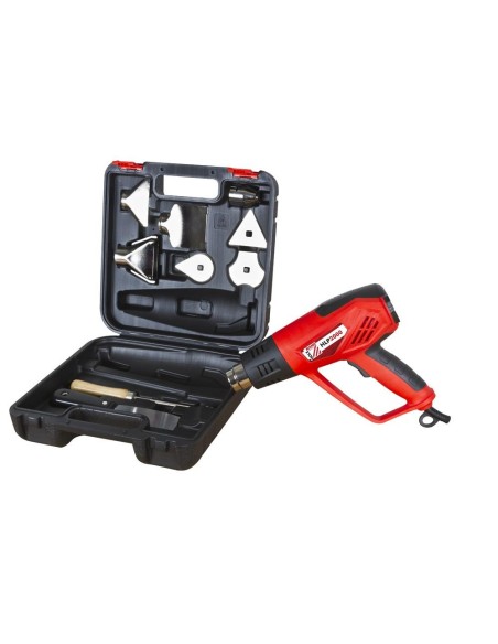 230V SET PISTOLET AIR CHAUD DÉCAPANT + ACCESSOIRES HOLZMANN HLP2000