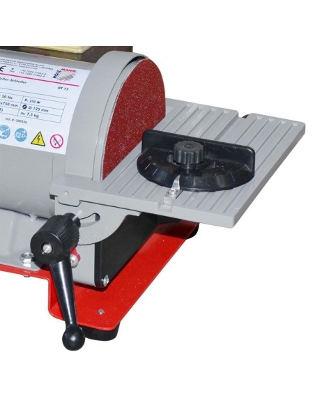 3 - Ponceuse à bande et à disque assiette meleuse Holzmann bt75