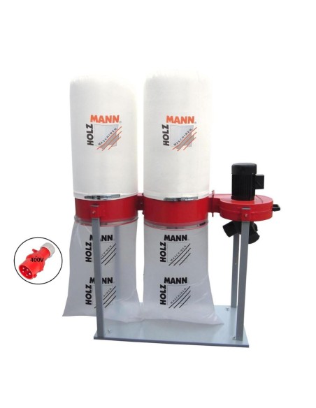 1 - Aspirateur poussiere extracteur copeaux bois collecteur Holzmann abs4000 400v