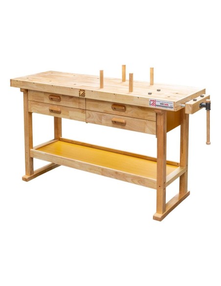 ETABLI EN BOIS BANCA TRAVAIL PROFESSIONNEL 4 TIROIR HOLZMANN WB162L