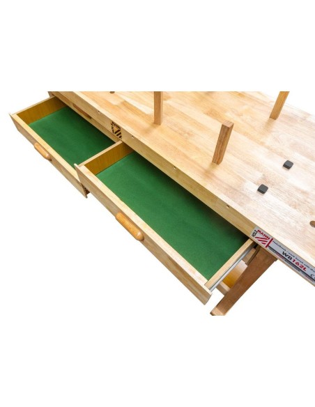 ETABLI EN BOIS BANCA TRAVAIL PROFESSIONNEL 4 TIROIR HOLZMANN WB162L