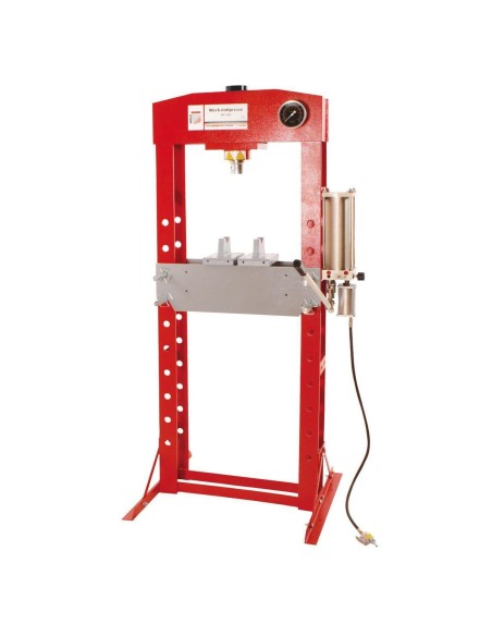 1 - Presse hydraulique manuelle et pneumatique d'atelier 30 ton Holzmann wp30h