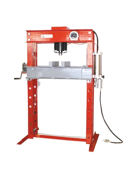 1 - Presse hydraulique manuelle et pneumatique d'atelier 45 ton Holzmann wp45h