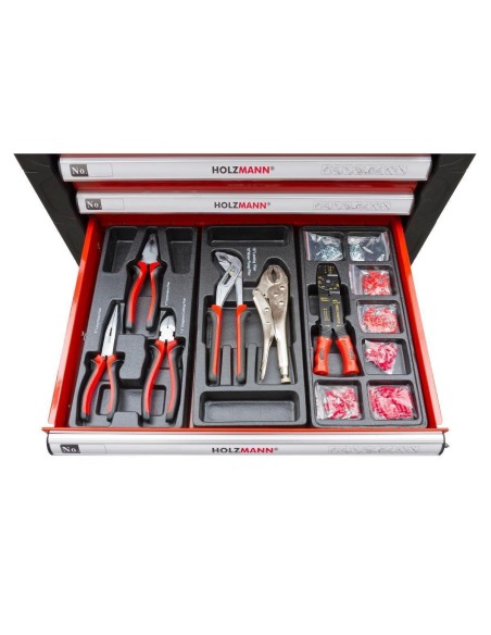 3 - Chariot atelier 391pcs outils caisse roulettes roulant servante Holzmann ww790w