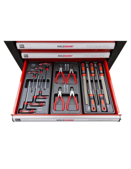 4 - Chariot atelier 391pcs outils caisse roulettes roulant servante Holzmann ww790w