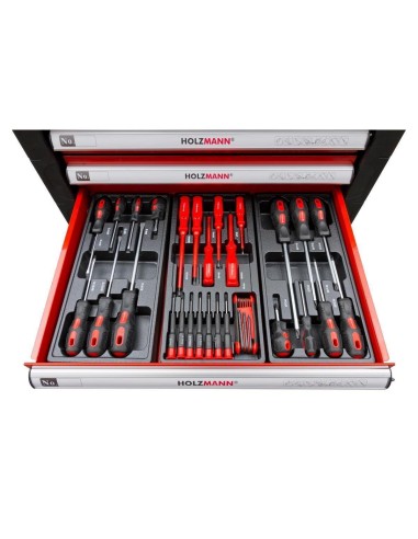 6 - Chariot atelier 391pcs outils caisse roulettes roulant servante Holzmann ww790w