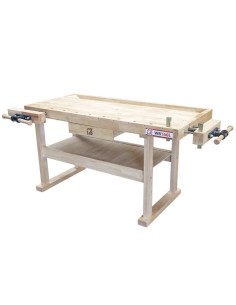 ETABLI EN BOIS BANCA TRAVAIL PROFESSIONNEL 1 TIROIR HOLZMANN WB160L