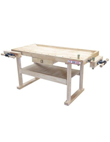 ETABLI EN BOIS BANCA TRAVAIL PROFESSIONNEL 1 TIROIR HOLZMANN WB160L