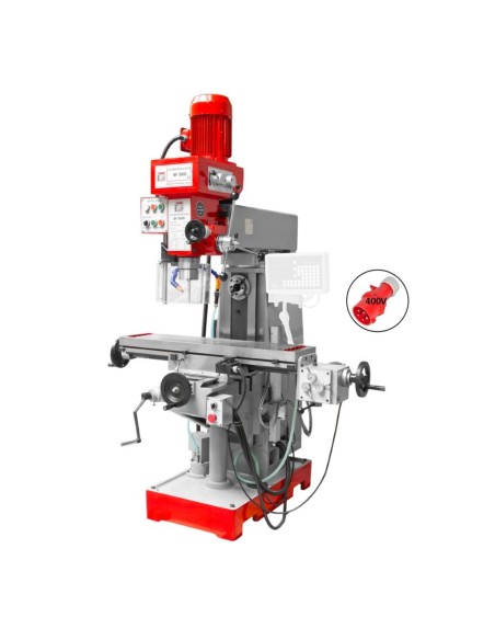 1 - Fraiseuse universelle fraisage vertical et horizontal Holzmann bf500d 400v