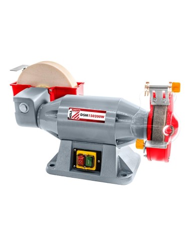 1 - Touret à ponceuse combiné dy banc roue à eau Holzmann dsm150200w 230v