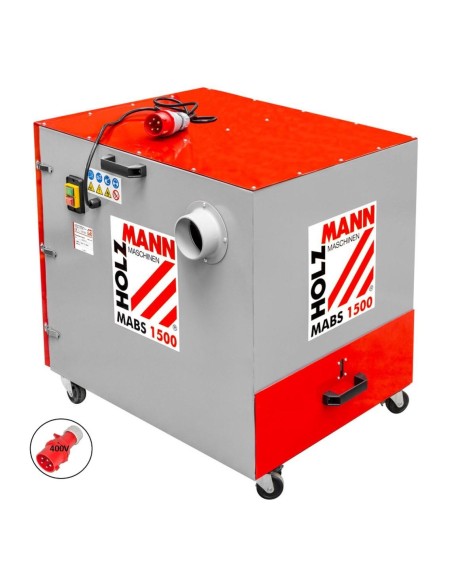 1 - Aspirateur à copeaux métal 1500w Holzmann mabs1500 400v