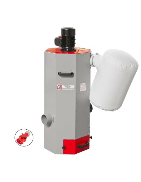 1 - Aspirateur à copeaux métal 750w Holzmann mabs750 400v