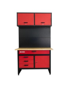 1 - Etabli d'atelier banc travail panneau outils et tiroir&nbsp;Holzmann whl1200
