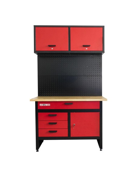 1 - Etabli d'atelier banc travail panneau outils et tiroir&nbsp;Holzmann whl1200