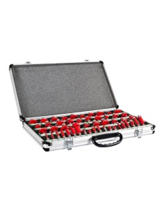 1 - Fraises profile 8 mm defonceuse bois coffret 50 pieces Holzmann ofs50