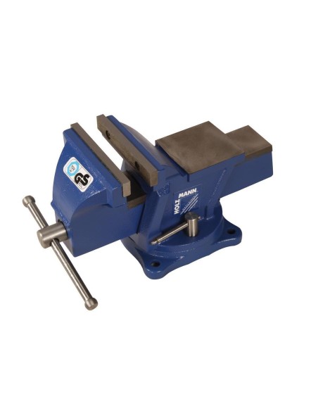 1 - Etau d'établi de serrage 125 mm en fonte base tournante Holzmann wbs125n