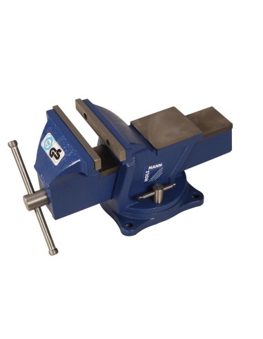 1 - Etau d'établi de serrage 150 mm en fonte base tournante Holzmann wbs150n