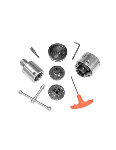 2 - Kit mandrin professionnel m33 65mm pour tournage Holzmann dp65