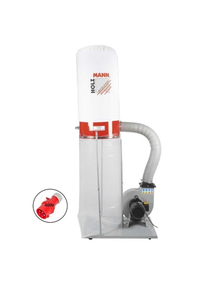 1 - Aspirateur poussiere extracteur copeaux bois collecteur Holzmann ABS2480 400V