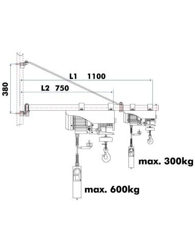 Bras tournant regable sa3001100 HOLZMANN pour esz