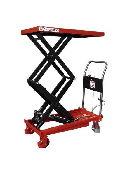 1 - Elevateur a double pantographe avec chariot reglable sht350xxf Holzmann