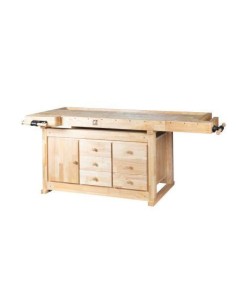 Banc de travail avec armoire et etau HOLZMANN wb210c