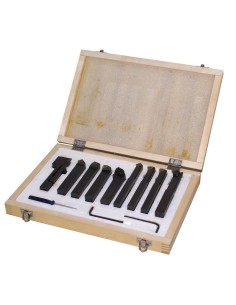 1 - Jeu d'outils 9 pièces pour tour à métaux Holzmann 9tlg12