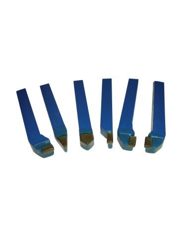 Coffret de 6 outils pour tour a metaux 12mm Holzmann 6tlg12