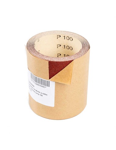 Rouleau de papier de verre corindon 100mm x 5m 100g
