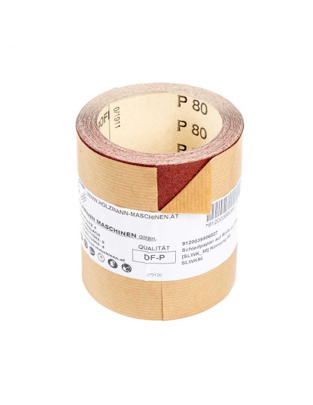 1 - Rouleau de papier de verre corindon 100mm x 5m 80gr