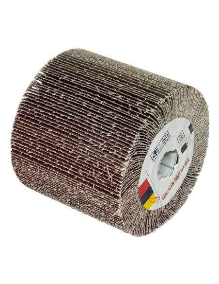 1 - Rouleau abrasif a lamelles pour satineur 100x120 mm gr 120