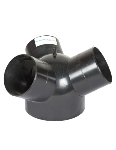 1 - Inverseur 3 voies pour tuyau d'aspiration des copeaux 150-3x100 mm Holzmann