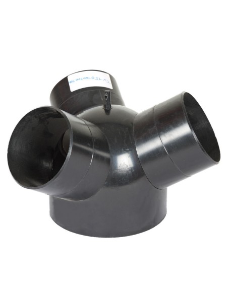 1 - Inverseur 3 voies pour tuyau d'aspiration des copeaux 150-3x100 mm Holzmann