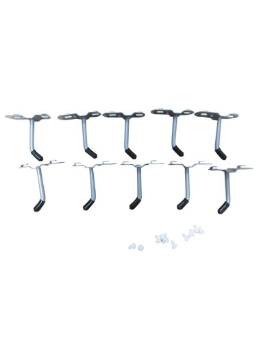 1 - Lot de 10 crochets a outils pour mobilier d'atelier Holzmann wess13hook