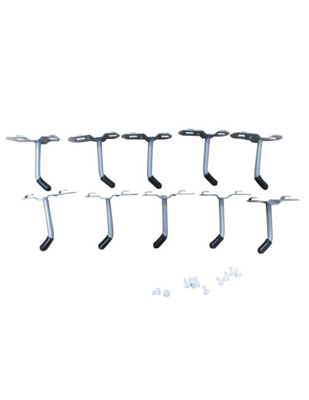 1 - Lot de 10 crochets a outils pour mobilier d'atelier Holzmann wess13hook